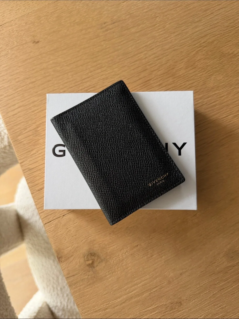 Givenchy Black Textured Leather Card Holder